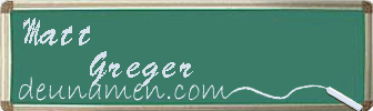 Matt Greger Visitenkarte